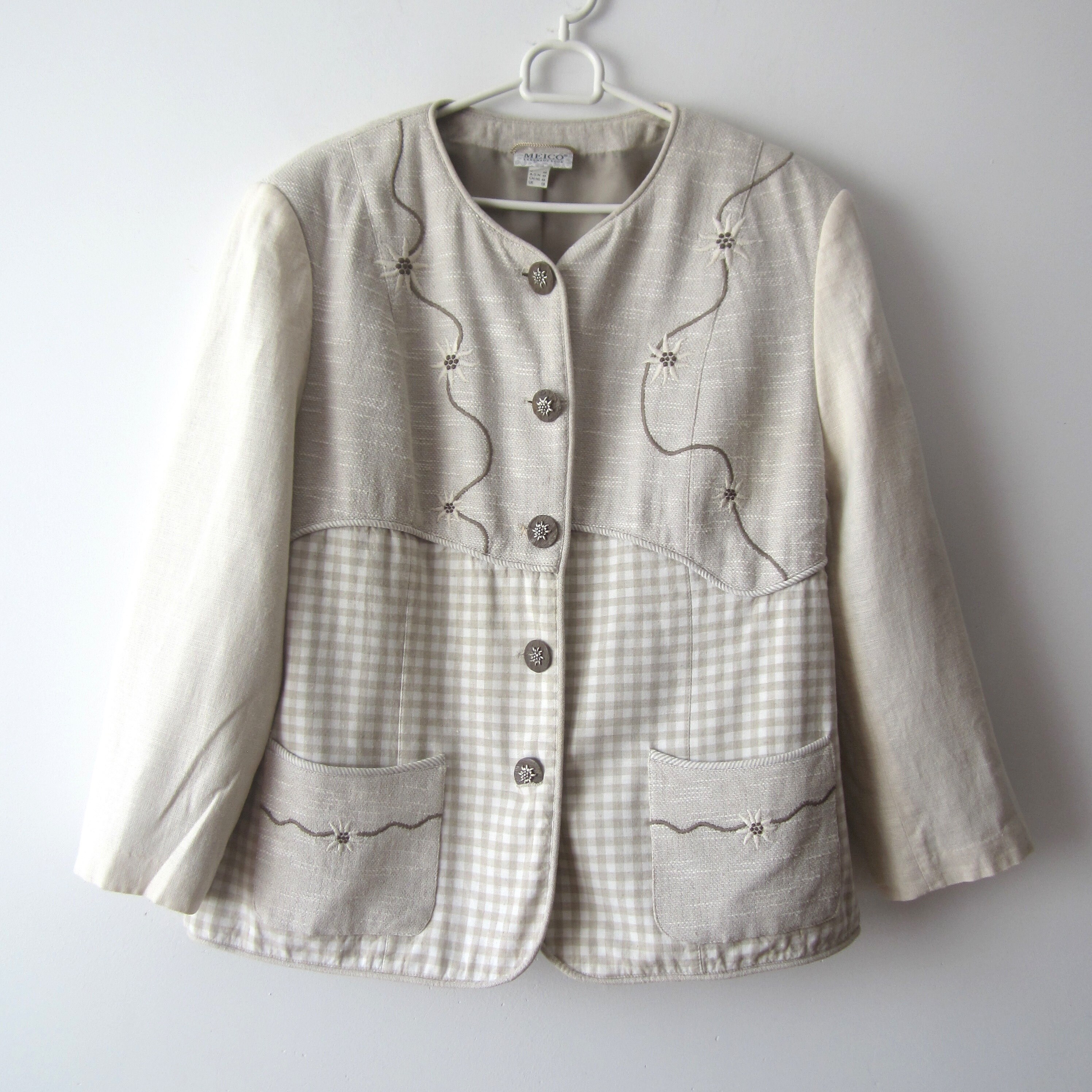 Linen Jacket Large - Etsy