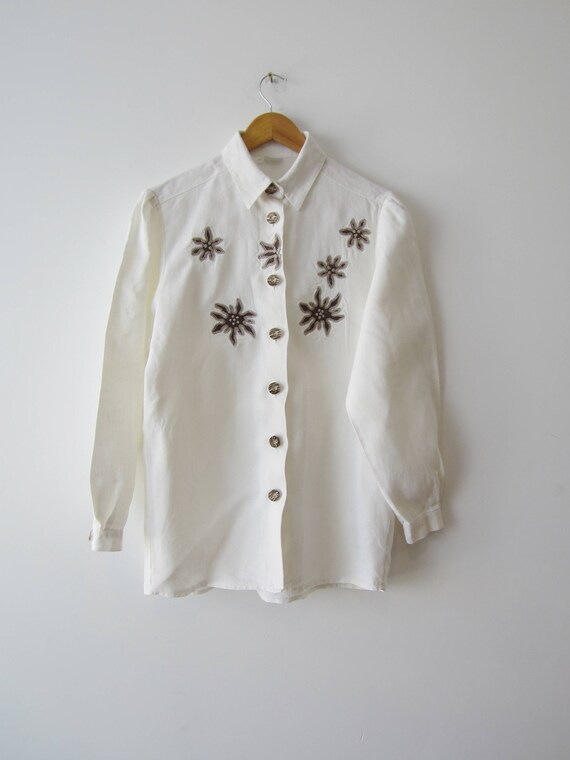 long sleeve dirndl blouse