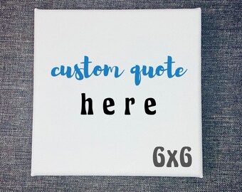 6x6 Canvas Print Etsy