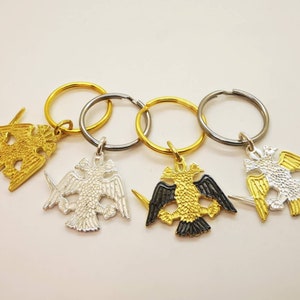 Key chain with byzantine two headed eagle / Byzantine Empire / Orthodoxy / AEK ATHENS / Greek / Gate 21 / Hagia Sofia / Konstantinopel
