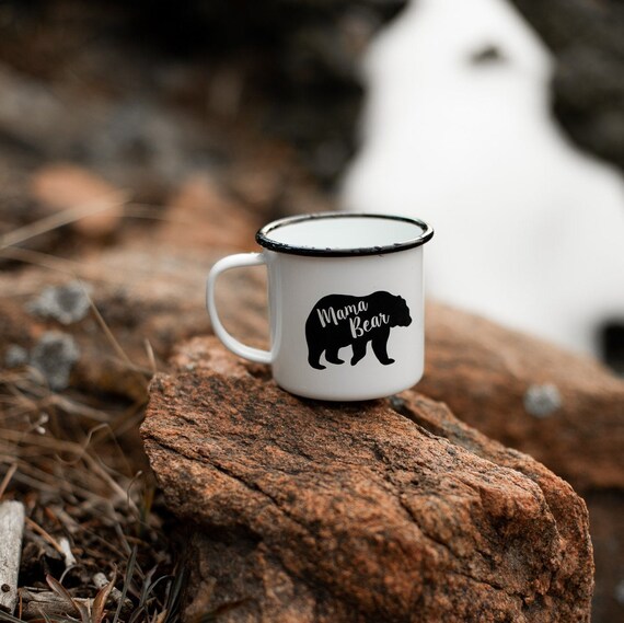 Rustic Mugs, Mama Bear Mug, Coffee Cups, Father's Day Gifts, Cup