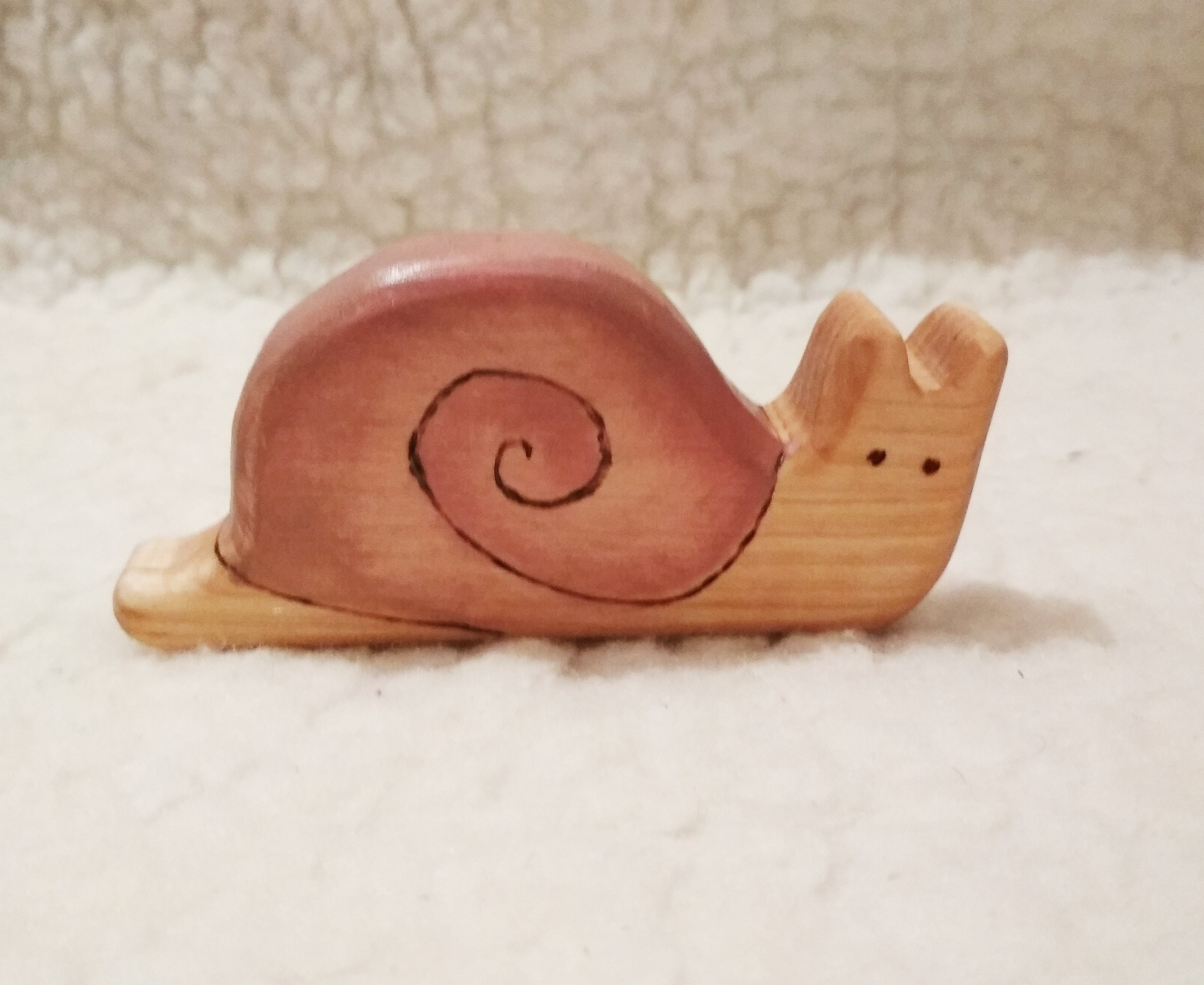 wooden snail