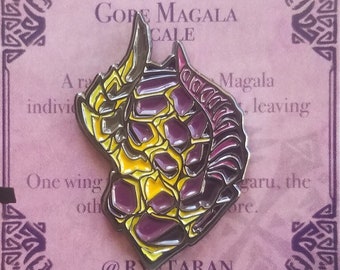 Chaotic Gore Magala Scale [ Monster Inspired Enamel Pin ]