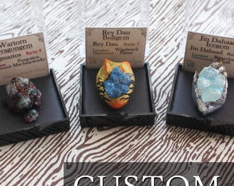CUSTOM Mini Monster Part Specimen | Hand sculpted, Hand painted Faux Taxidermy, Diorama