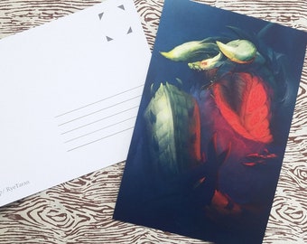 Dalamadur & Goldbeard Ceadeus Fusion Postcard [Monster Art Print and Postcard]