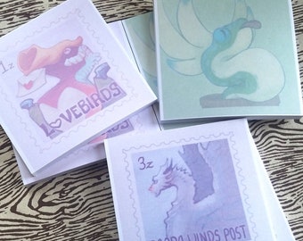 Wiggler, Qurupeco, and Kushala Daora Sticky Notes Stationary [Monster Sticky Notes]