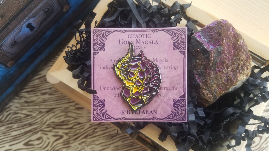 Chaotic Gore Magala Scale Monster Inspired Enamel Pin