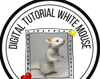 Needle Felted Mouse Tutorial, DIY Craft (PDF Pattern)