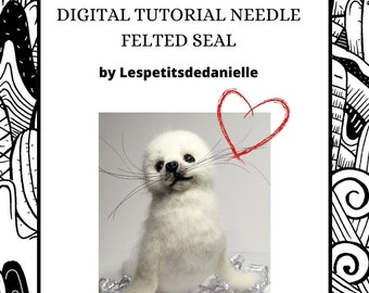 Anleitung für ein gefilztes Robbenbaby: PDF-Anleitung (digitaler Download)