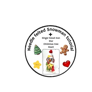 DIGITAL tutorial SNOWMan+Gingerbread man+star+heart