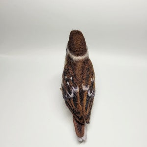 KIT Needle felted sparrow ,wool bird KIT, DIY sparrow image 6