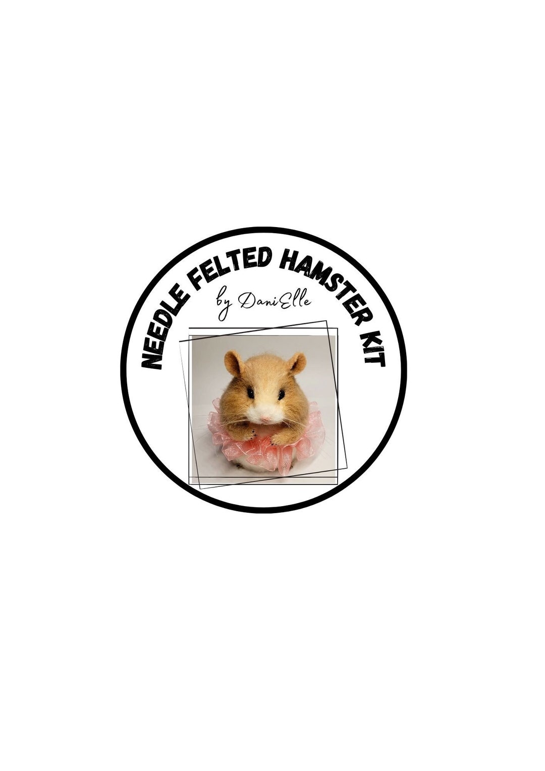 KIT for Needle Felted Ballerina HAMSTER ,felted Hamster Kit,wool ... - Hamster Kit For Large Breeds