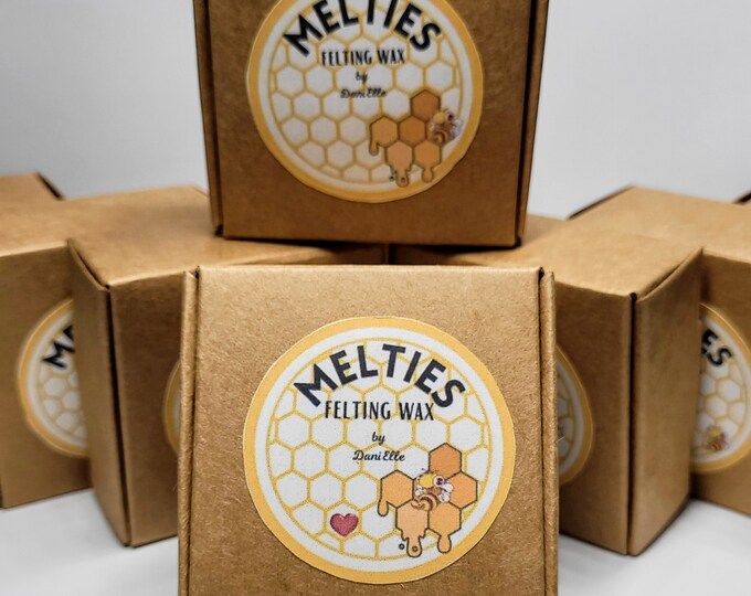 MELTIES 25 Grnatural Color ,wax for Needle Felting ,wax With My Own