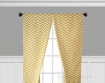 yellow curtains etsy