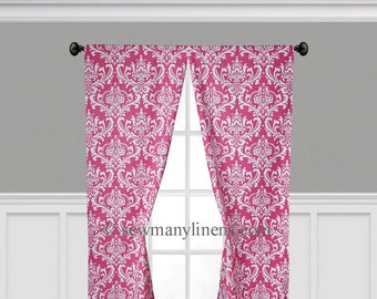 Baby Pink And Gray Curtains Nursery Childrens Curtain Panels Etsy
