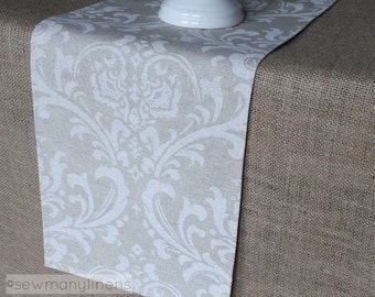 beige table runner etsy