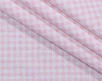 Pink Plaid Tablecloth Gingham Check Overlay Topper Home Decor Overlay Baby Wedding Shower Nursery Room Linens