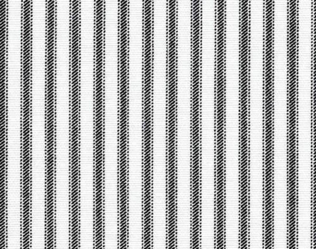Black and White Ticking Stripe Table Runner Country Farmhouse Home Decor Table Centerpiece