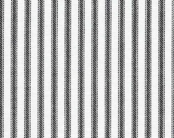 Black and White Ticking Stripe Napkins Cloth Fabric Napkin Set Dining Room Home Decor Kitchen Linens Farmhouse Country Rustic Decor