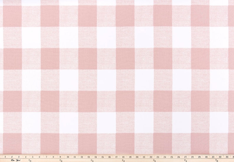 Blush Pink Curtain Panels Plaid Buffalo Check Curtains Window Treatments Country Kitchen Cottage Cabin Decor Pink Nursery Decor Curtains, Children's Playroom Bedroom, Rod Pocket