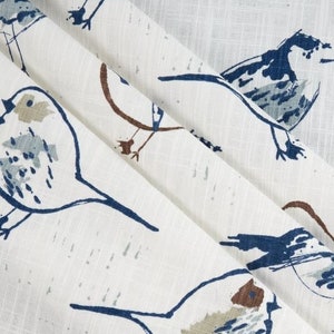 Blue Bird Napkins Garden Nature Home Decor Toile Bird Cloth Linen Napkin Set Cottage Kitchen Dining Room Table Linens Vintage Home Decor