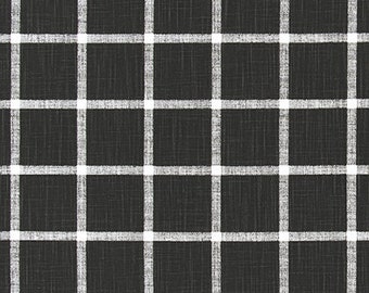 Black Windowpane Plaid Tablecloth Table Cover Buffalo Check Cloth Overlay Farmhouse Rustic Home Decor Dining Room Linens Handmade