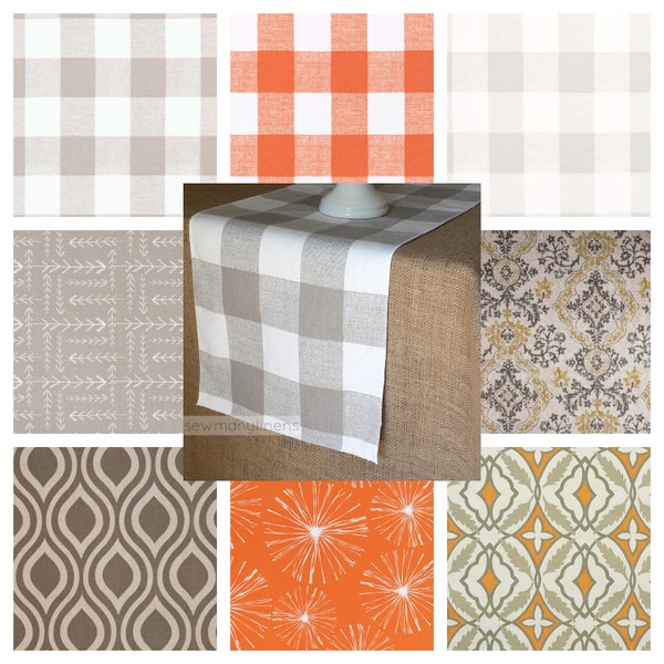 Autumn Table Runner: Rustic Fall Home Decor Centerpiece Linens