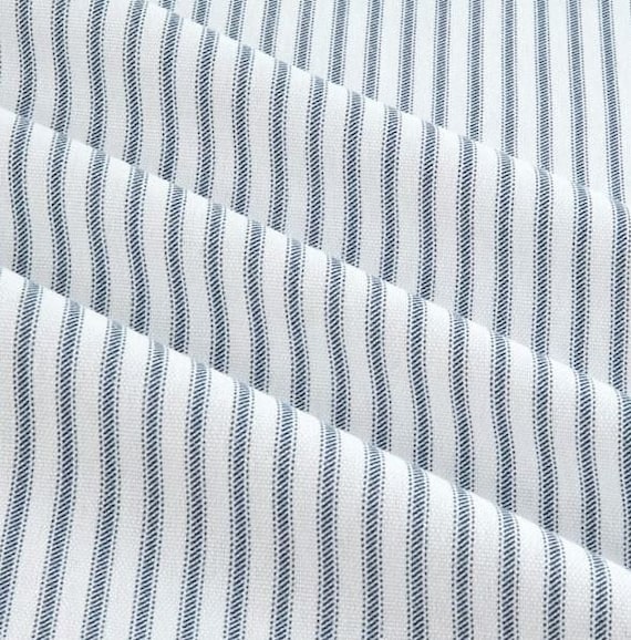 Navy Blue Ticking Stripe Curtain Panels Mattress Uk Navy Blue Ticking Stripe Curtain Panels, Navy And White Striped Curtains Uk