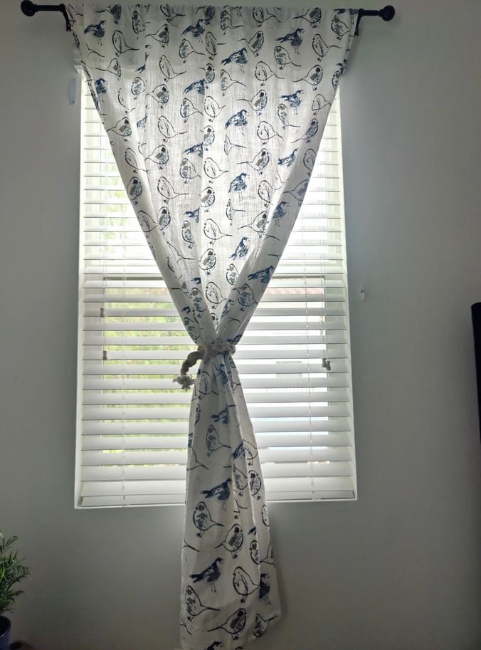 Chyhomenyc Blush Pink Kitchen Curtains - Bohemian Jacquard Tier Cafe Curtains, 2 Panels 36 Inch - View #4