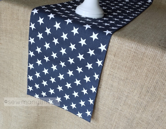 Acrylic Table Topper 4th of July Decor, 58 x 17 USA Decor American Country Home Decor Crocheted Red White /& Blue Table Runner