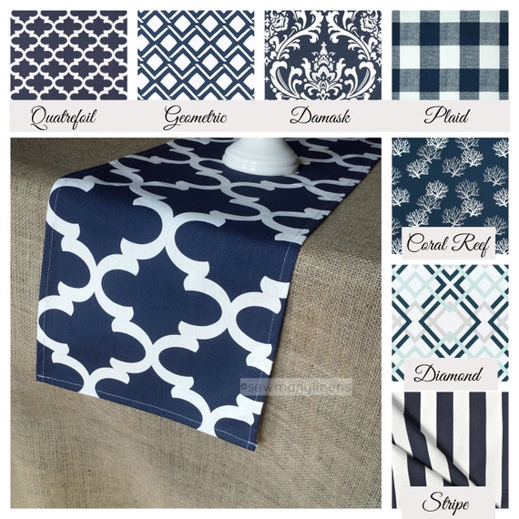 Navy Blue Table Runner Rustic Home Decor Centerpiece - Blue Dining Room Table Runner Navy Blue Table Runner Rustic Home Decor Centerpiece - Blue Dining Room Table Runner