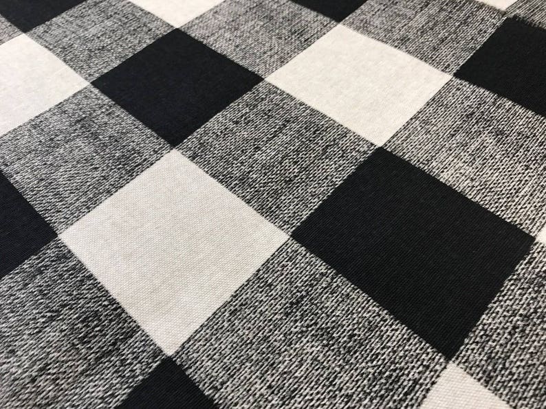 Noir Plaid Buffalo Check Table Runner Country Cottage Décor Table Centre cuisine Salle à manger Linge de table Plaid Ferme Décor image 6