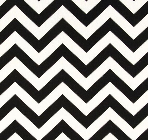 Black And White Chevron Curtains Window Treatments Curtain Etsy