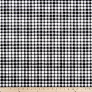Black Plaid Curtains Gingham Check Curtain Panels Window Treatments Cottage Cabin Country Farmhouse Home Decor Kitchen Cafe Curtains