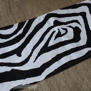 Zebra Table Runner Black and White Zoo Animal Party Decor Safari ...