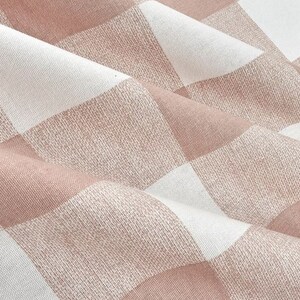 Blush Pink Curtain Panels Plaid Buffalo Check Curtains Window Treatments Country Kitchen Cottage Cabin Decor Pink Nursery Decor Curtains