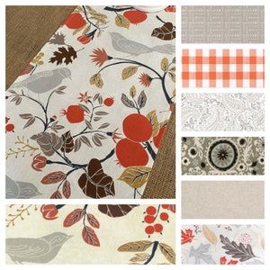 Fall Autumn Table Runner Beige Tan Taupe Gray Table Runner Dining Centerpiece Autumn Home Decor Thanksgiving Decoration Linens