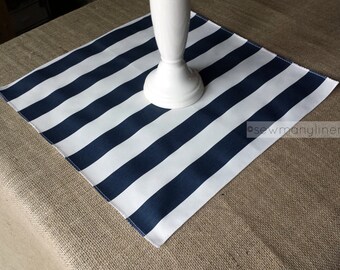 Navy Blue Square Tablecloth - 54x54 Inch Polyester Table Cover For Events
