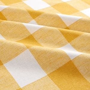 Yellow Plaid Buffalo Check Table Overlay Spring Home Decor Tablecloth Topper Rustic Farmhouse Cottage Kitchen Dining Room Linens