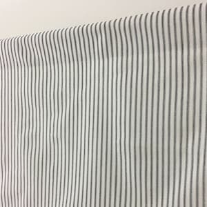 Black Ticking Stripe Valance Cafe Curtains Panels Window Topper Country Cottage Rustic Farmhouse Home Decor Window Treatments Shade Drapery