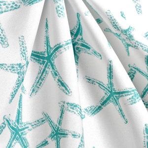 Aqua Blue Napkins Nautical Home Decor Starfish Oceanside Cloth Napkin Set Beach House Decor Cottage Kitchen Dining Room Table Linens