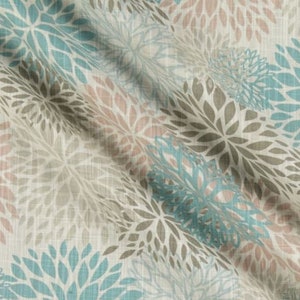 Creme Beige Vorhänge Floral Vorhang Panels Fensterbehandlungen Grau Aqua Türkis Teal Wohnkultur Benutzerdefinierte Drapierung Panels Küche Volant Schatten