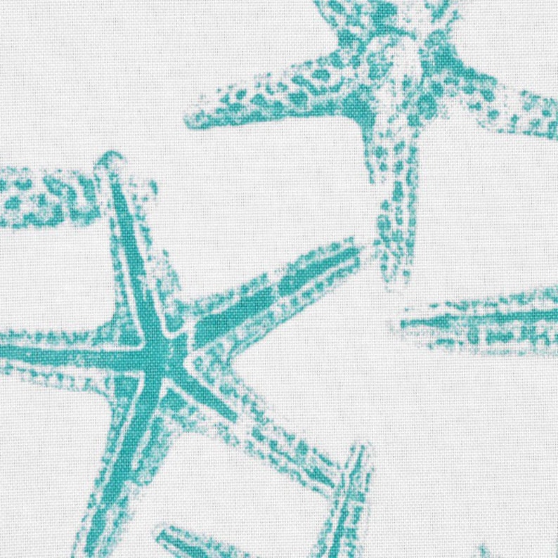 Aqua Blue Napkins Nautical Home Decor Starfish Oceanside Cloth Etsy