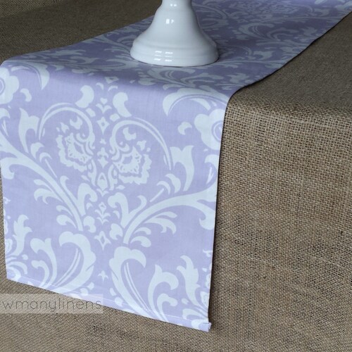 Lavender Wisteria Table Runner Purple Home Dining Decor Linens Etsy
