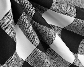 Cocktail Napkins Gingham Small Check Buffalo Black And White Punk Set of 4