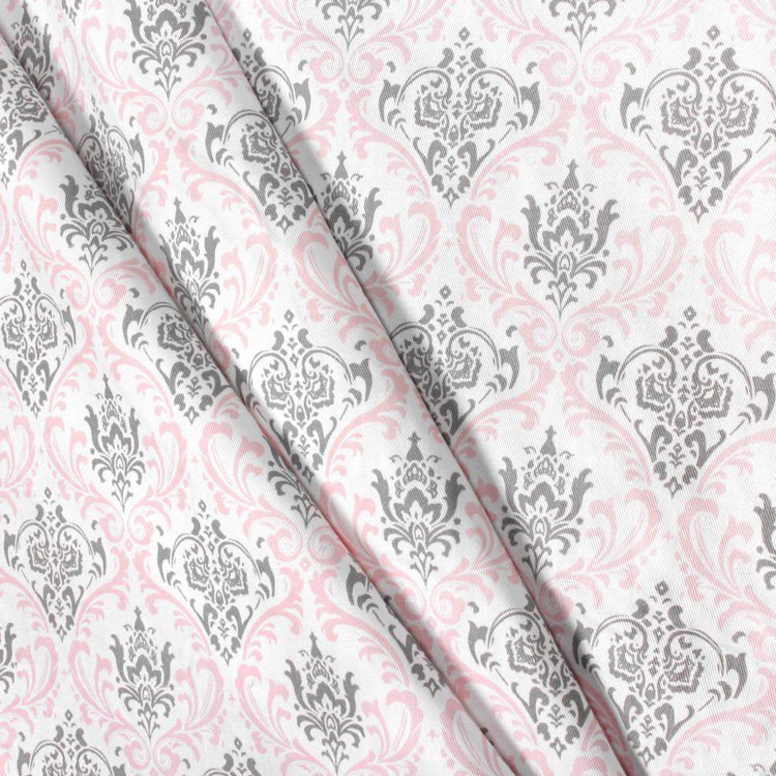 Baby Pink Curtains Window Treatments Drapery Light Pink Etsy