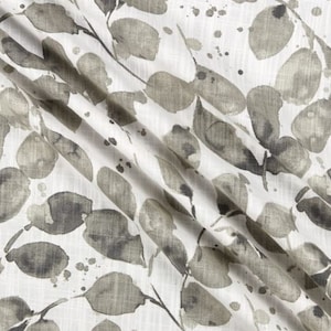 Gray Curtains Iron Gray Home Decor Leaf Vine Curtain Panels Living Room Window Treatments Dining Room Drapes Custom Shade Drapery