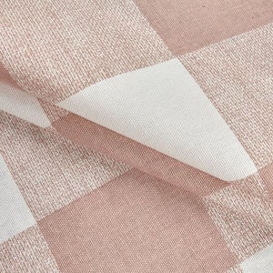 Blush Pink Curtain Panels Plaid Buffalo Check Curtains Window Treatments Country Kitchen Cottage Cabin Decor Pink Nursery Decor Curtains