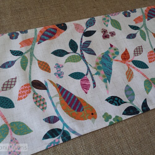 Mountain Chickadees Quilted Dining Table Runner 13x48 Etsy Canada