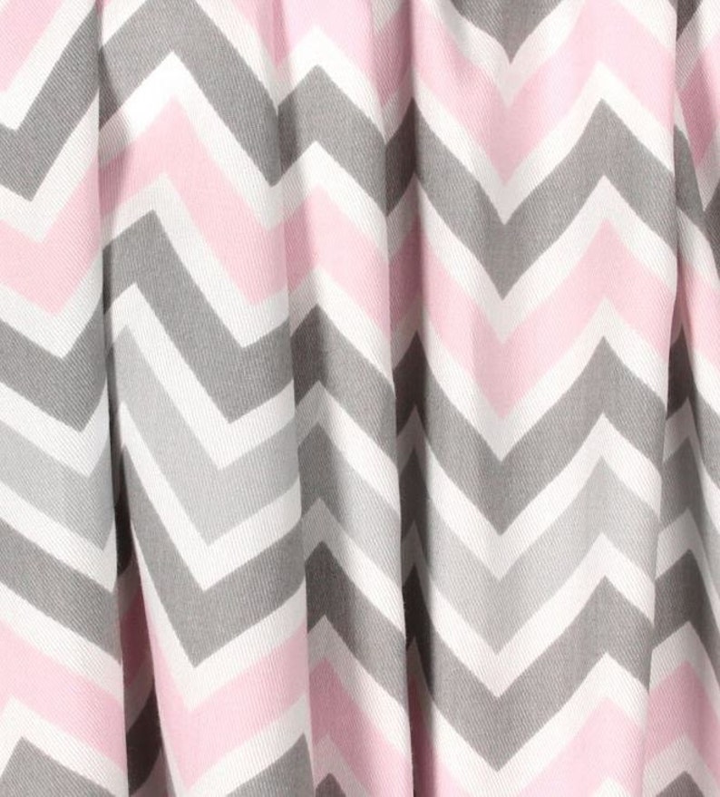 Pink and Gray Valance Nursery Curtain Valance Window Etsy